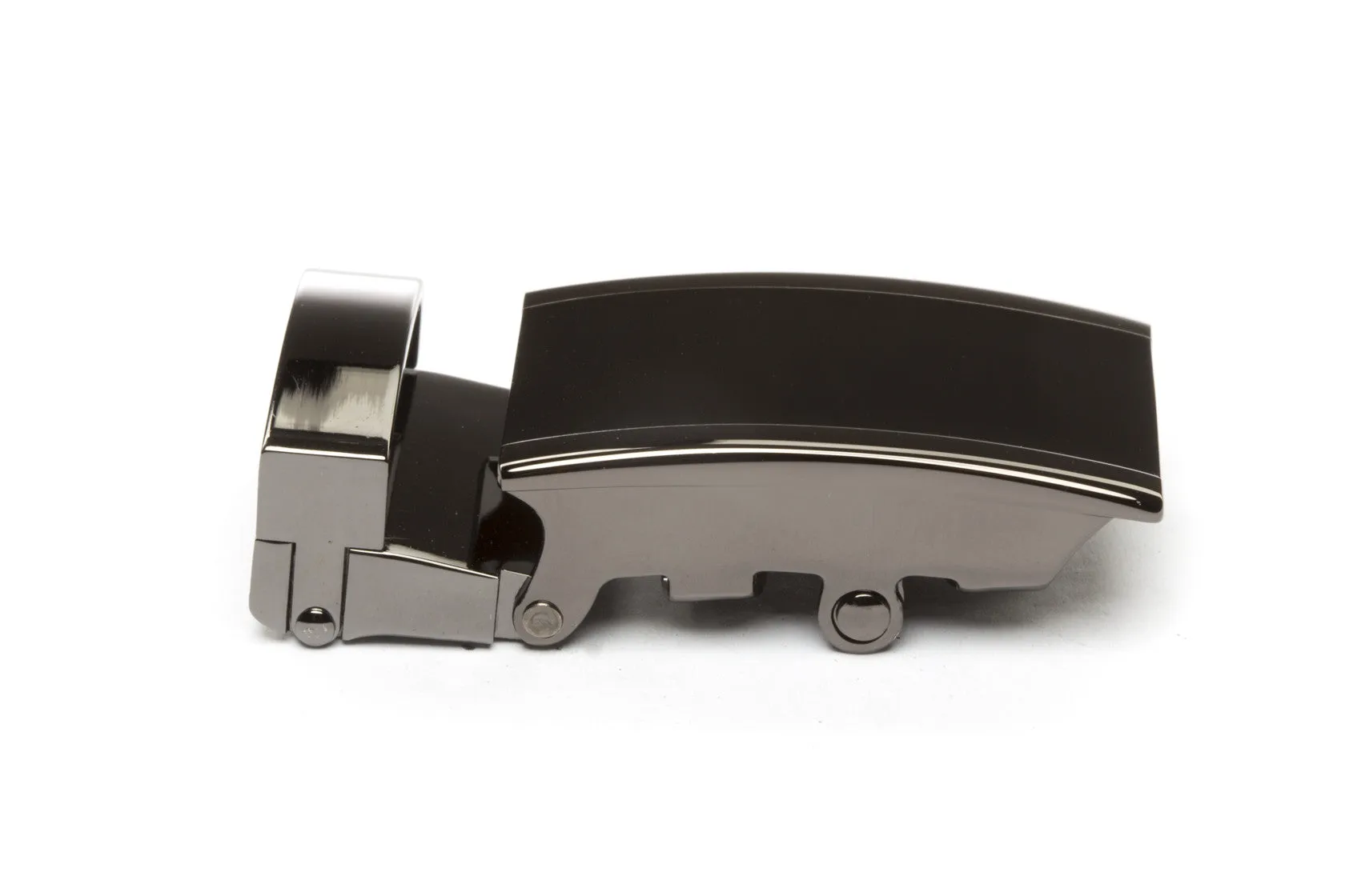 1.25" Onyx Buckle in Smoked Gunmetal