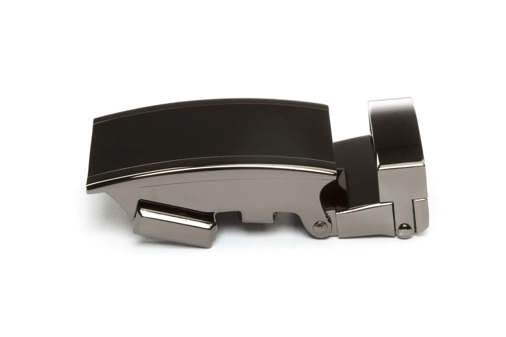 1.25" Onyx Buckle in Smoked Gunmetal