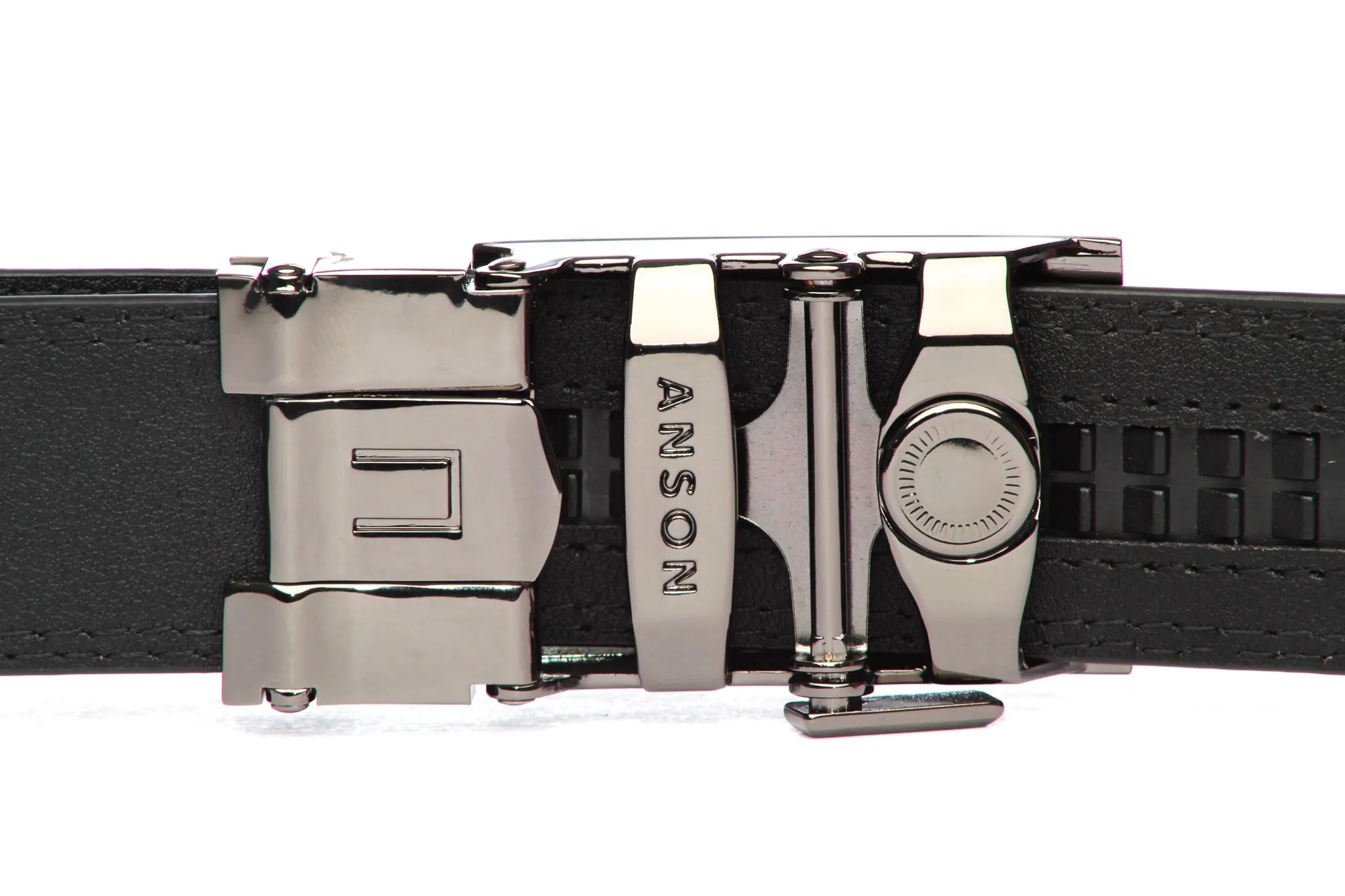 1.25" Onyx Buckle in Smoked Gunmetal