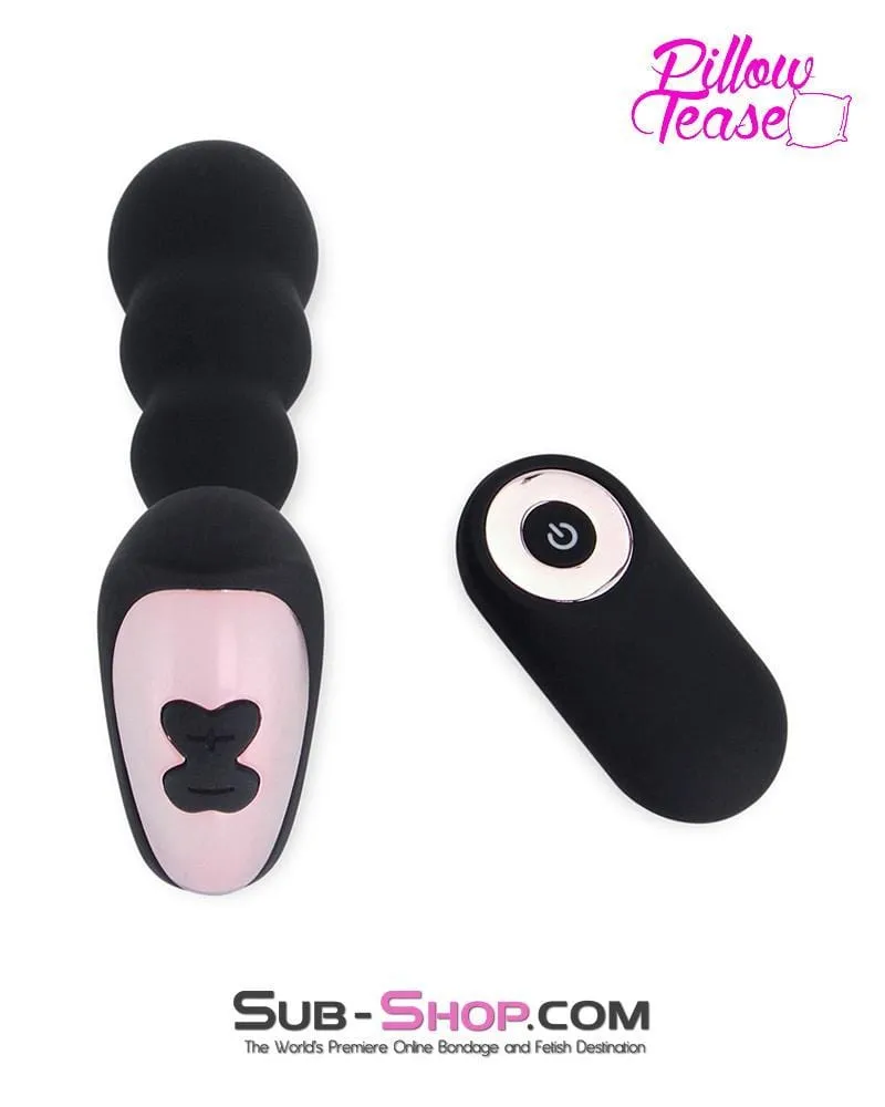 1594M-SIS      Sissy Maid Rechargeable Remote Control 10 Function Waterproof Vibrating Wireless Silicone Anal Plug