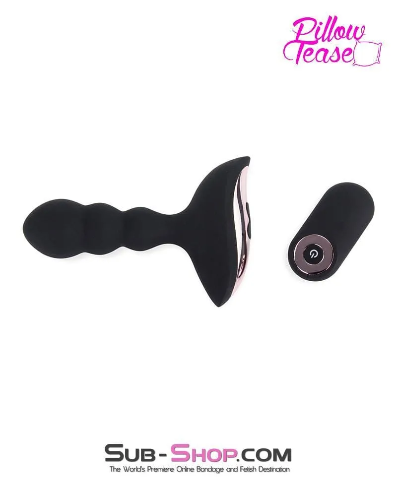 1594M-SIS      Sissy Maid Rechargeable Remote Control 10 Function Waterproof Vibrating Wireless Silicone Anal Plug