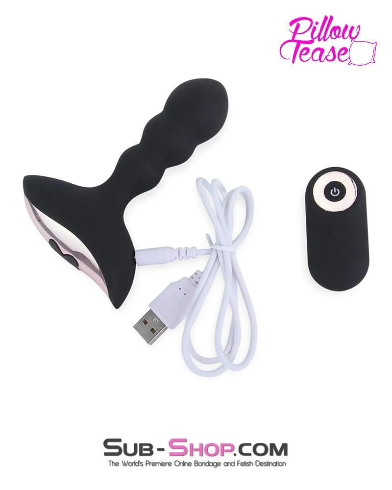 1594M-SIS      Sissy Maid Rechargeable Remote Control 10 Function Waterproof Vibrating Wireless Silicone Anal Plug