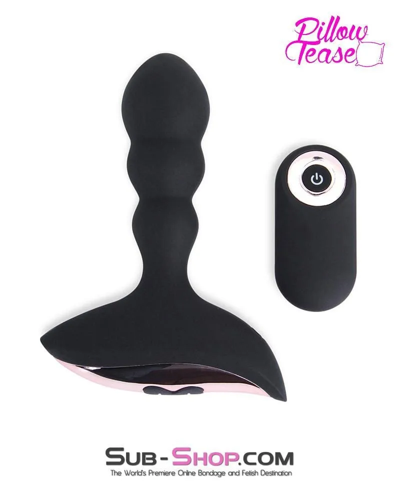 1594M-SIS      Sissy Maid Rechargeable Remote Control 10 Function Waterproof Vibrating Wireless Silicone Anal Plug