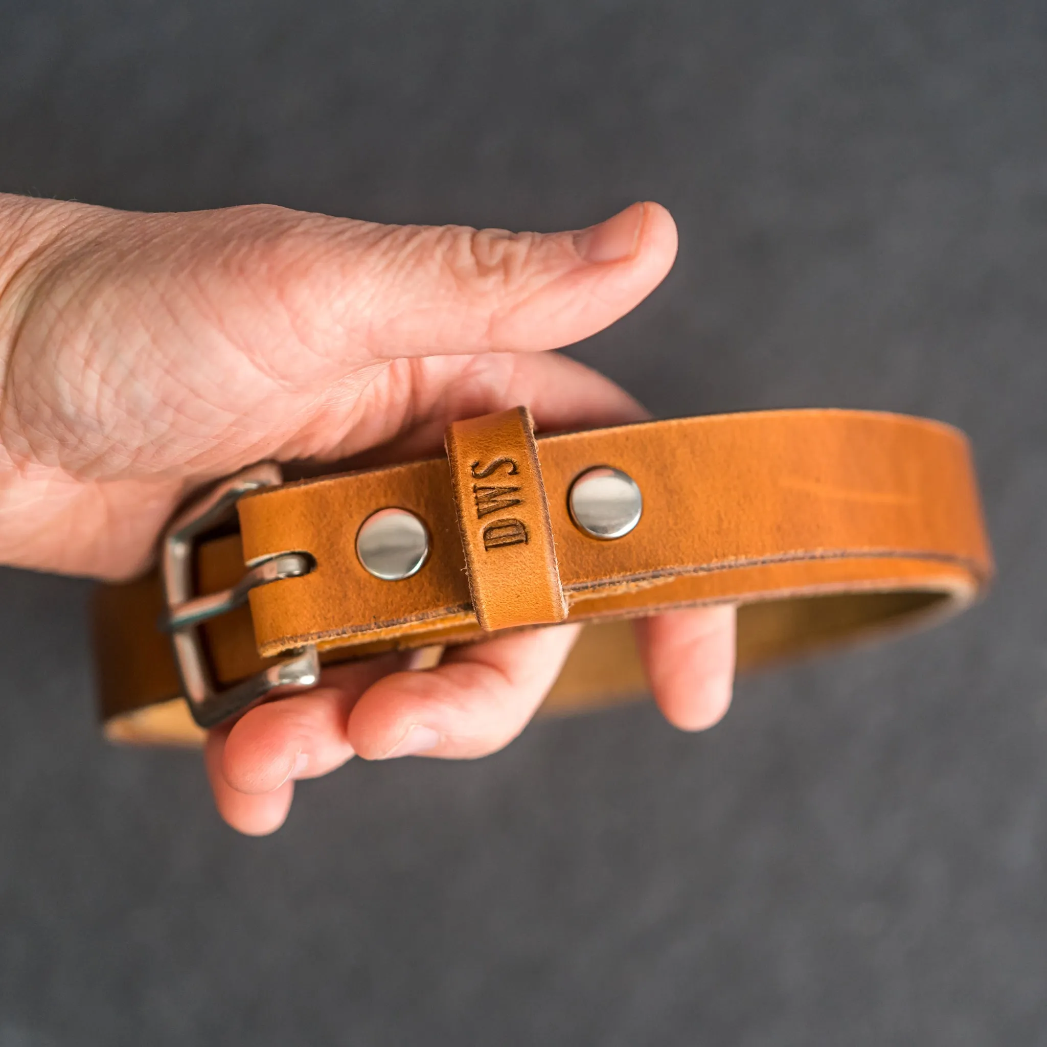 1" Leather Belt - Personalized Leather Belt