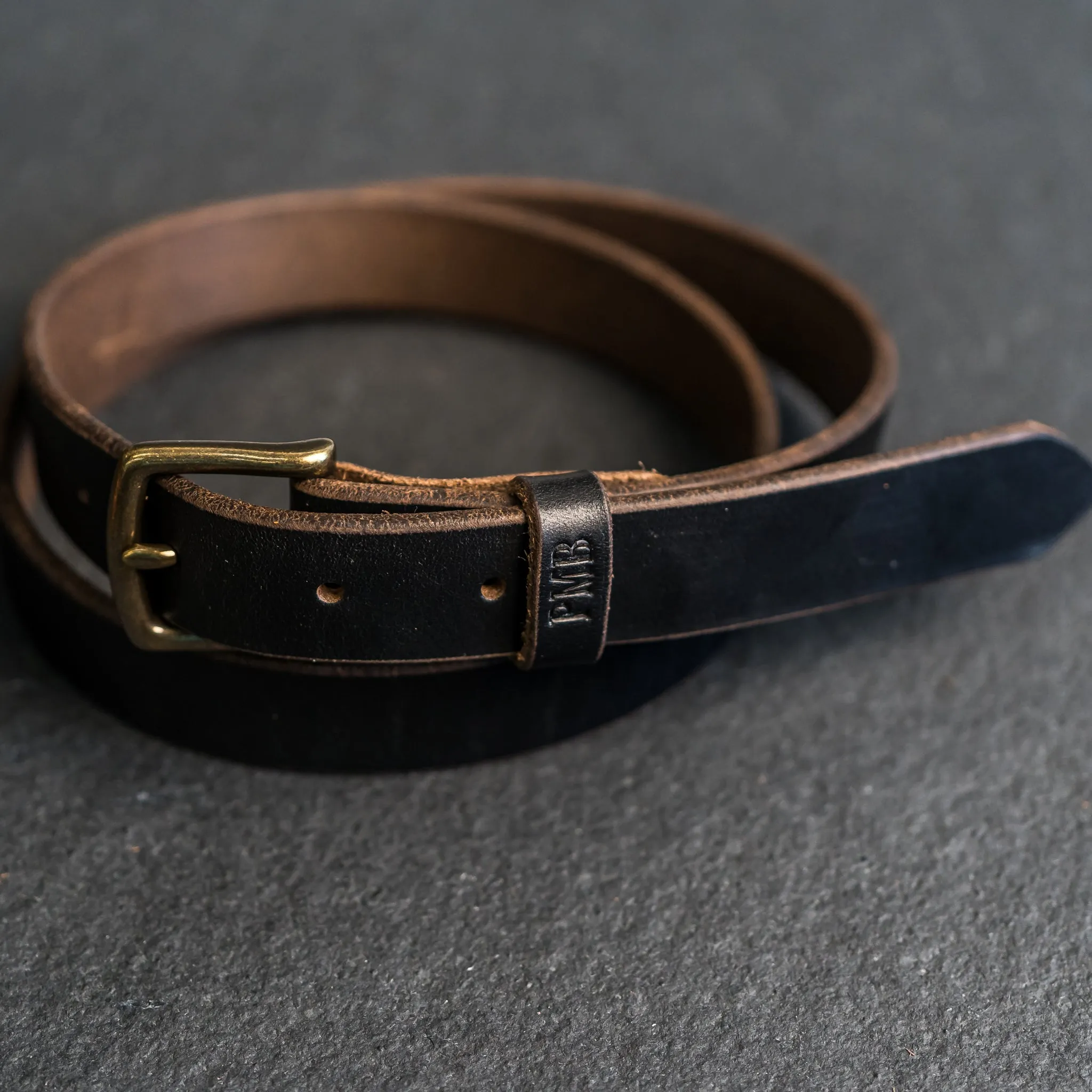1" Leather Belt - Personalized Leather Belt