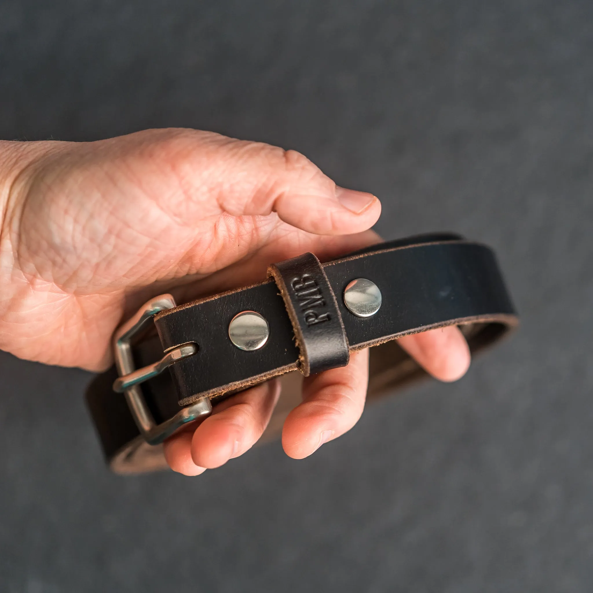 1" Leather Belt - Personalized Leather Belt