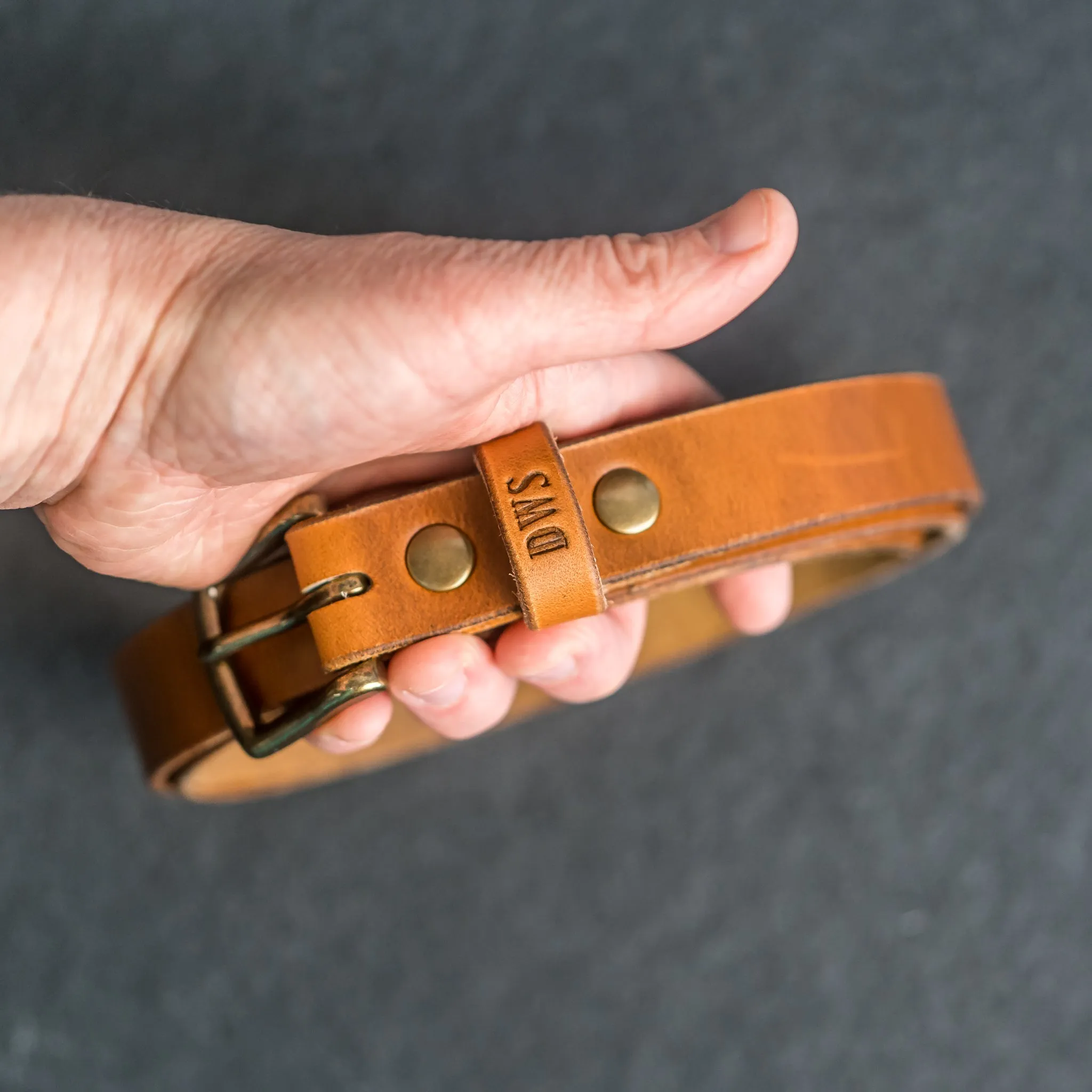 1" Leather Belt - Personalized Leather Belt