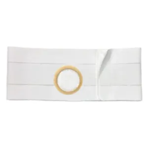 3" White, Regular Elastic, Nu-Form Belt, Small, 3-1/4" Center Opening