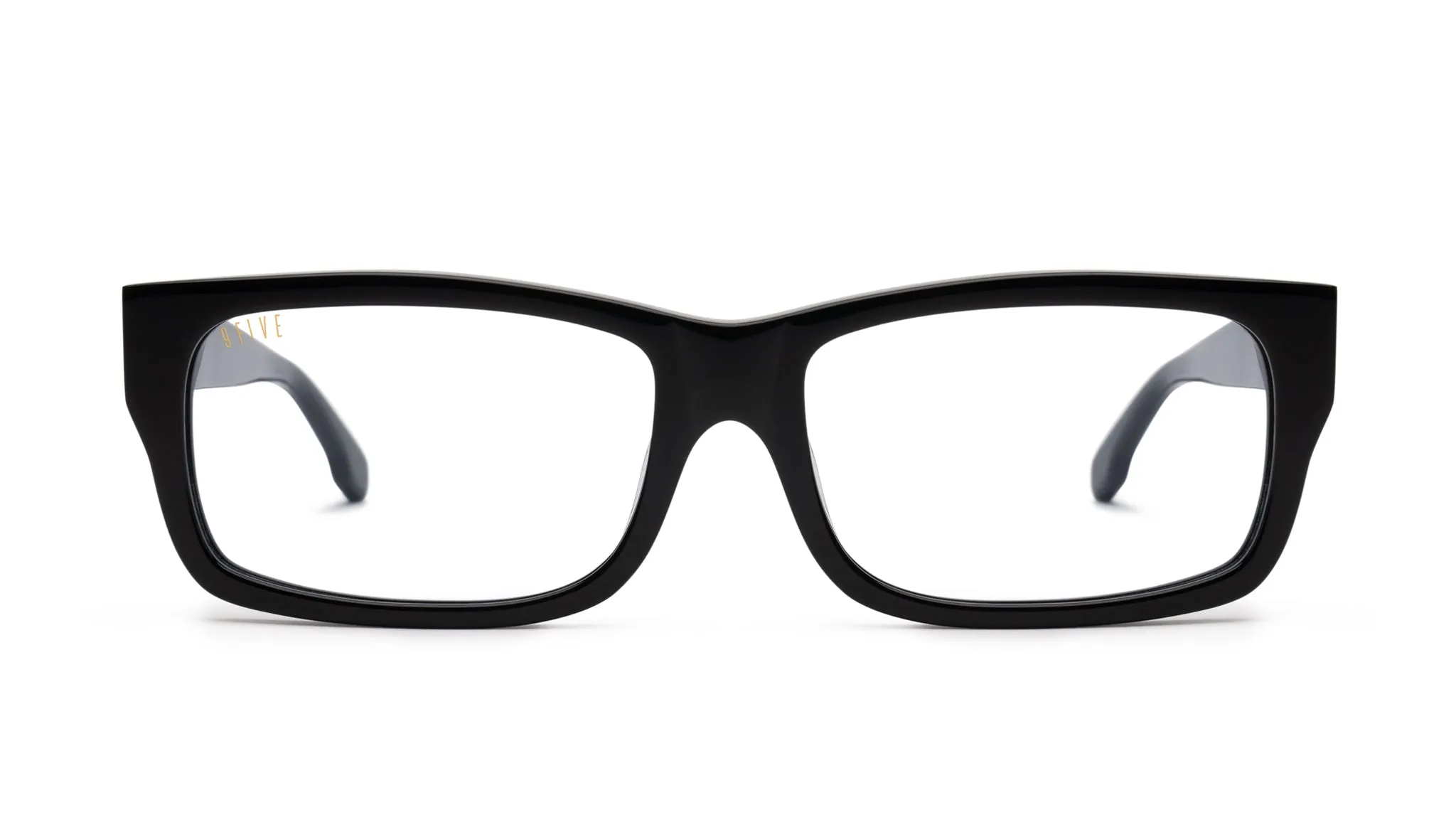 9FIVE Aura XL Black Clear Lens Glasses