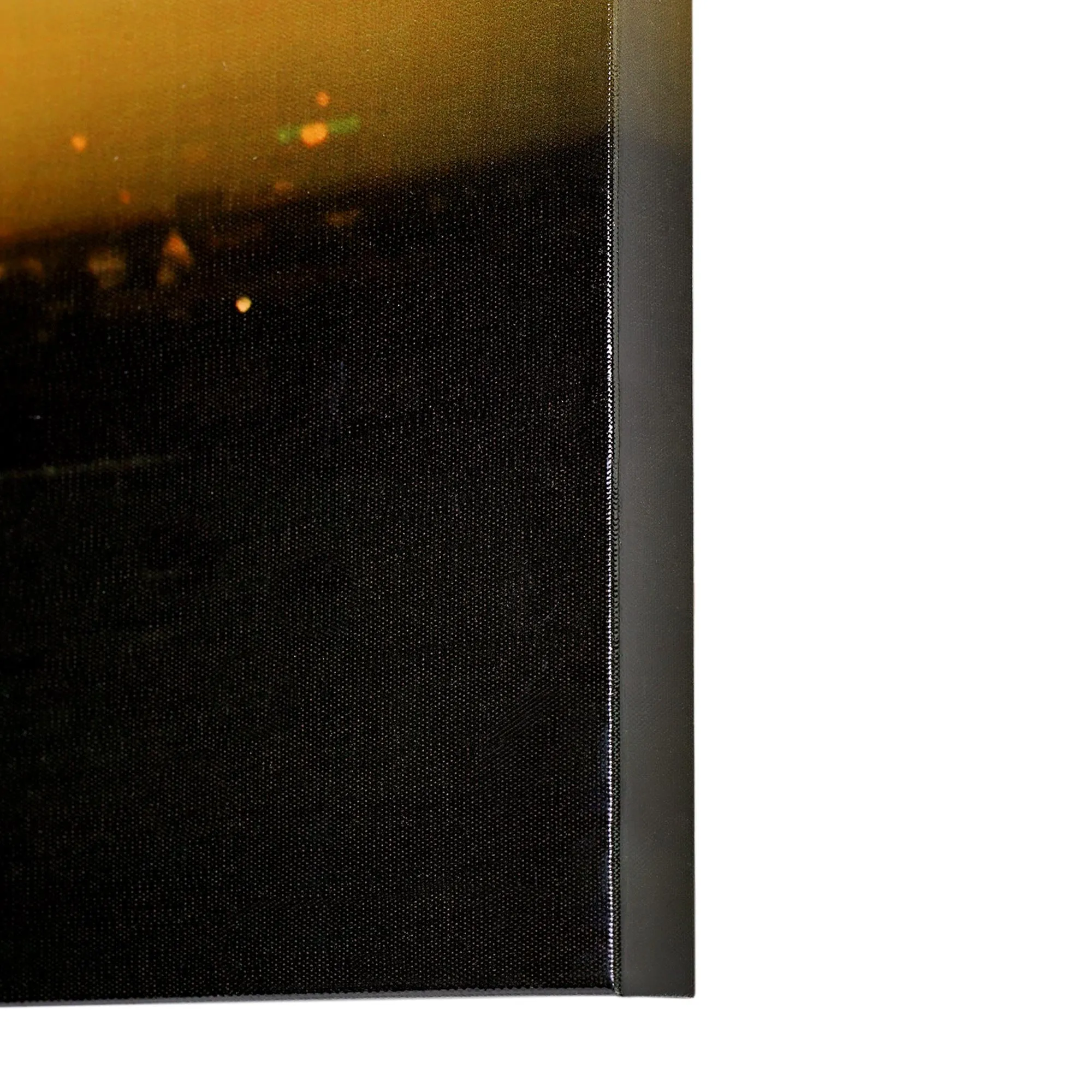 Airplane Take Off Glossy Lacquer Canvas Wall Art Print Panel - 48"x18"
