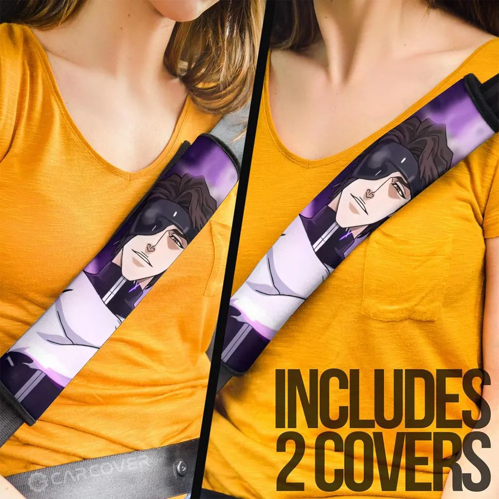 Aizen Sosuke Seat Belt Covers Custom Bleach Anime Car Accessories