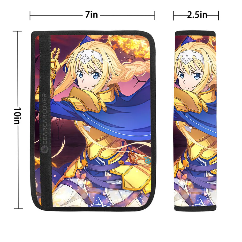 Alice Zuberg Seat Belt Covers Custom Sword Art Online Anime Car Accessories