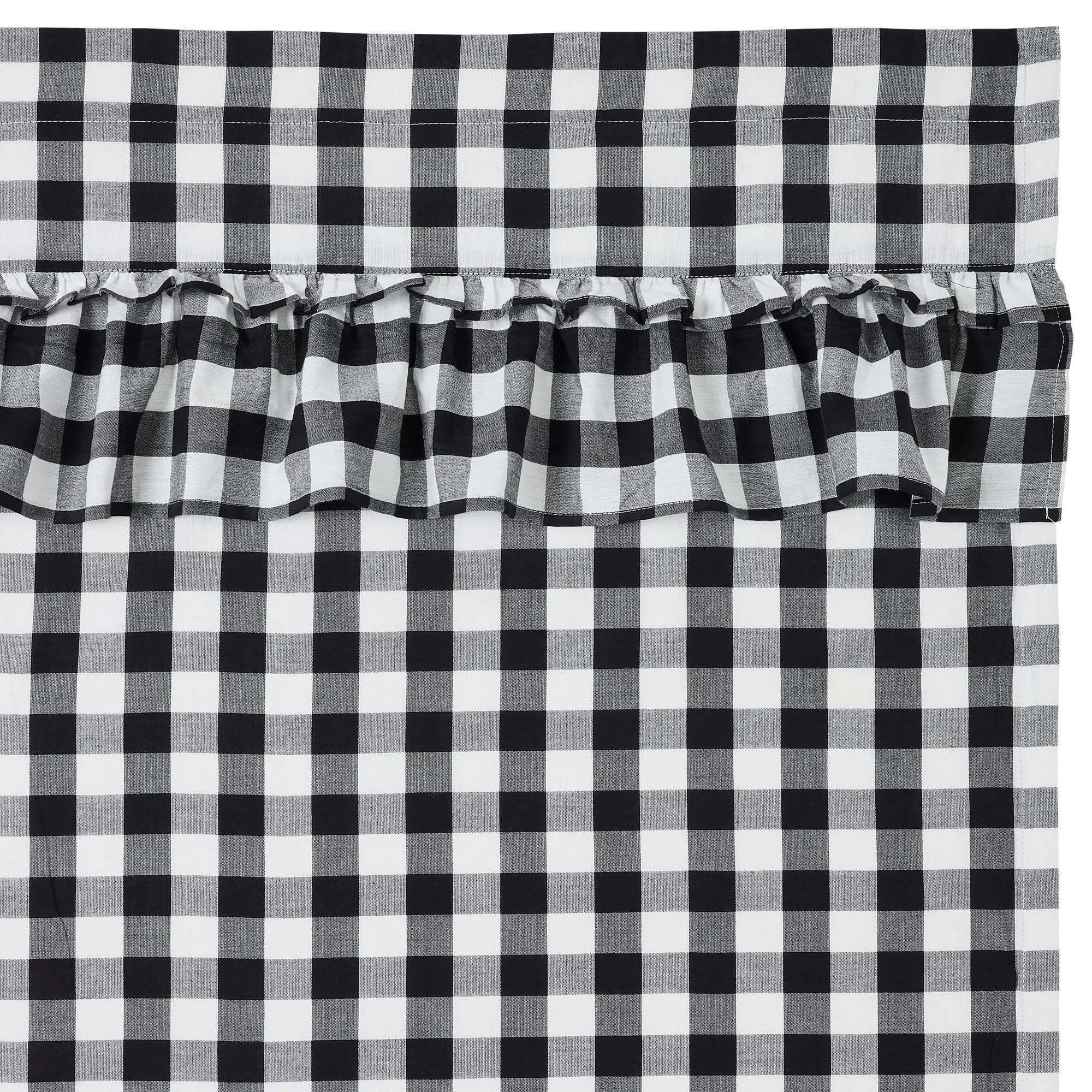 Annie Buffalo Check Ruffled Panel 96x50