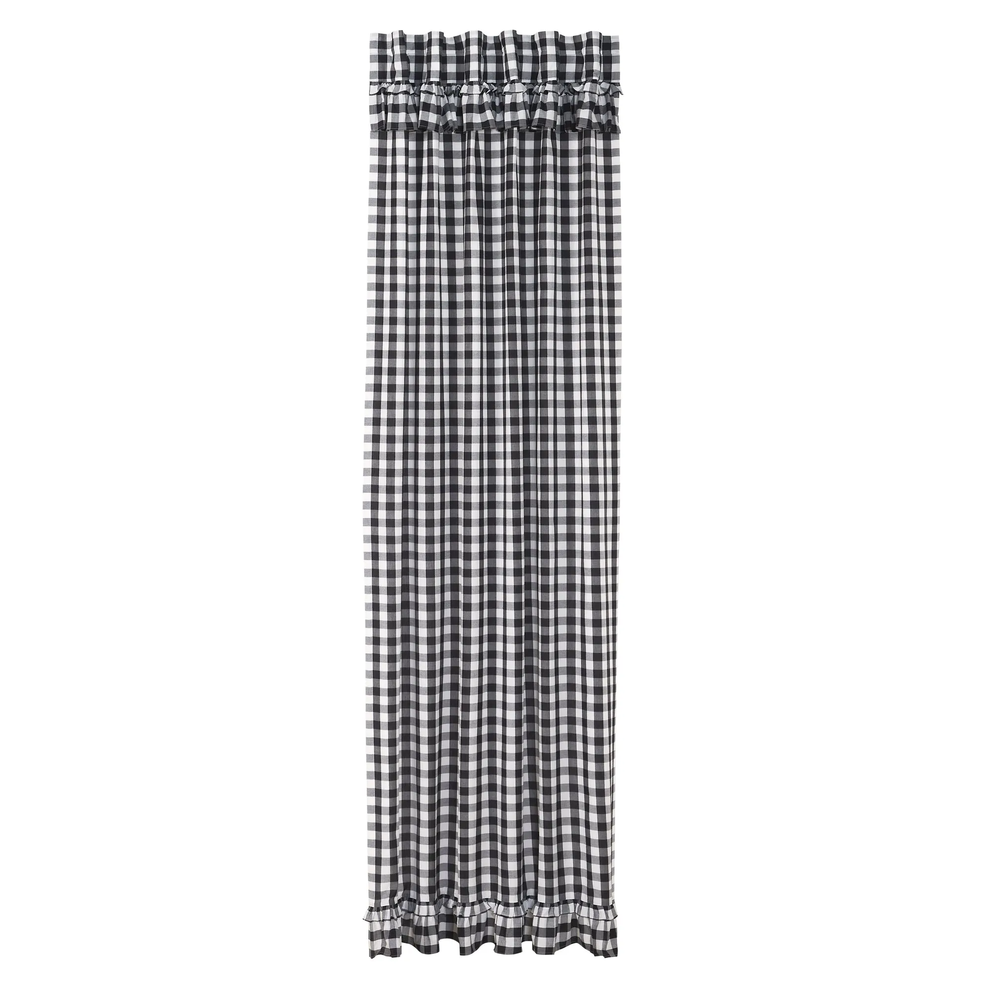 Annie Buffalo Check Ruffled Panel 96x50