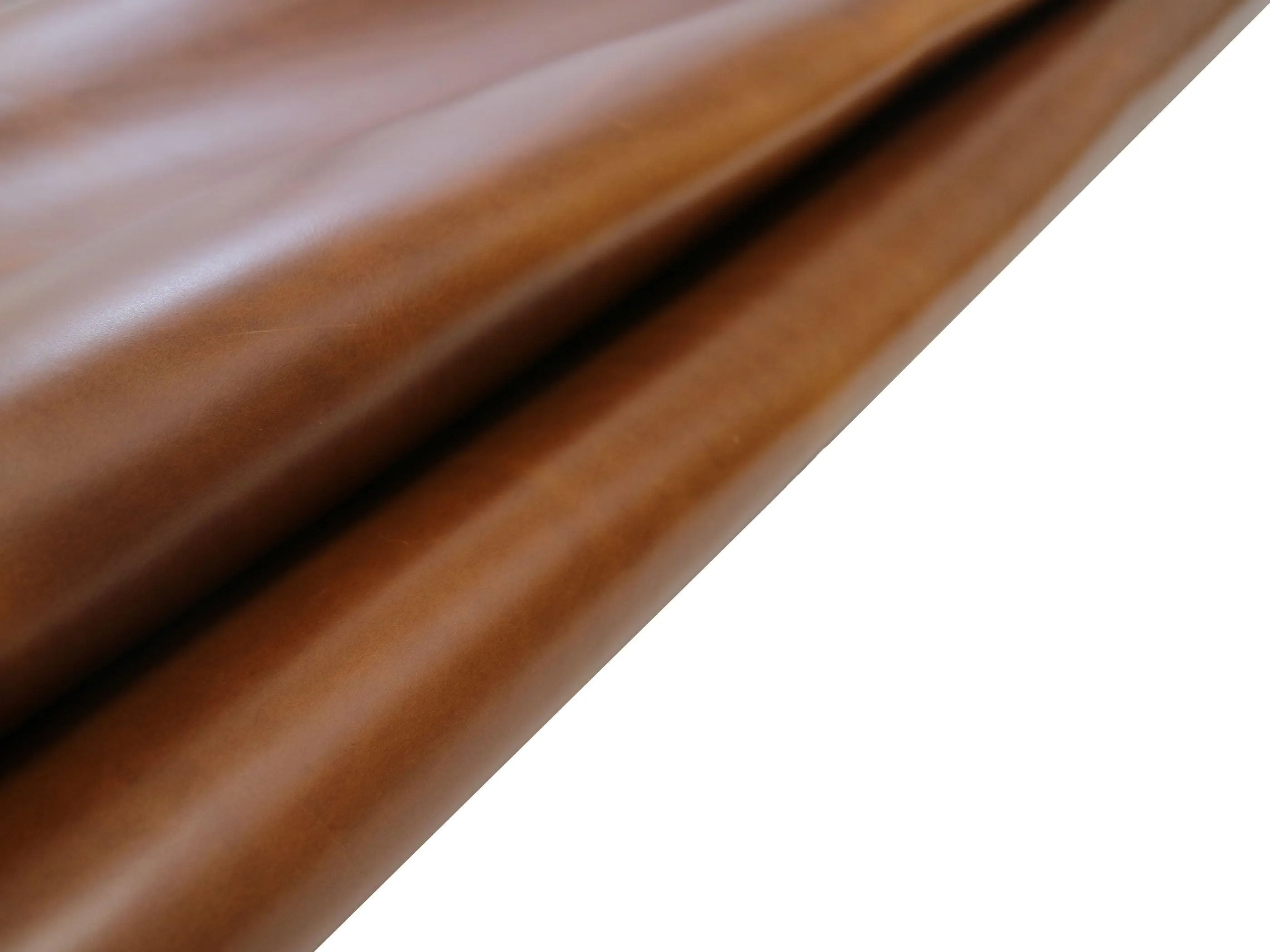 Antique Tan Brown - Oxford Xcel Leather Cowhide Strip, 5/6oz Thick, 60-72" length, Chrome Tanned