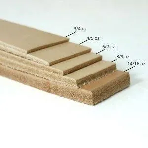 Antique Tan Brown - Oxford Xcel Leather Cowhide Strip, 5/6oz Thick, 60-72" length, Chrome Tanned