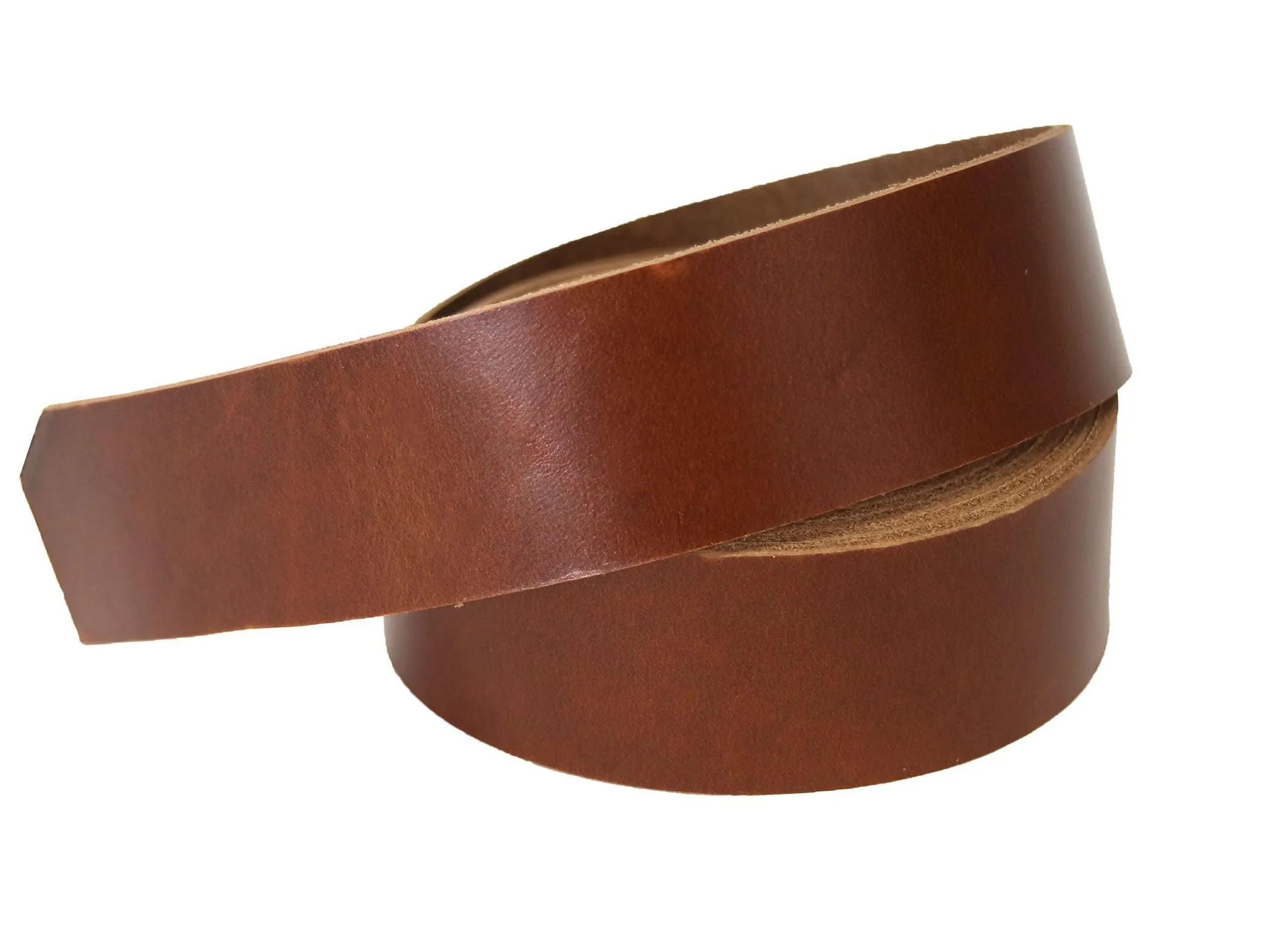 Antique Tan Brown - Oxford Xcel Leather Cowhide Strip, 5/6oz Thick, 60-72" length, Chrome Tanned