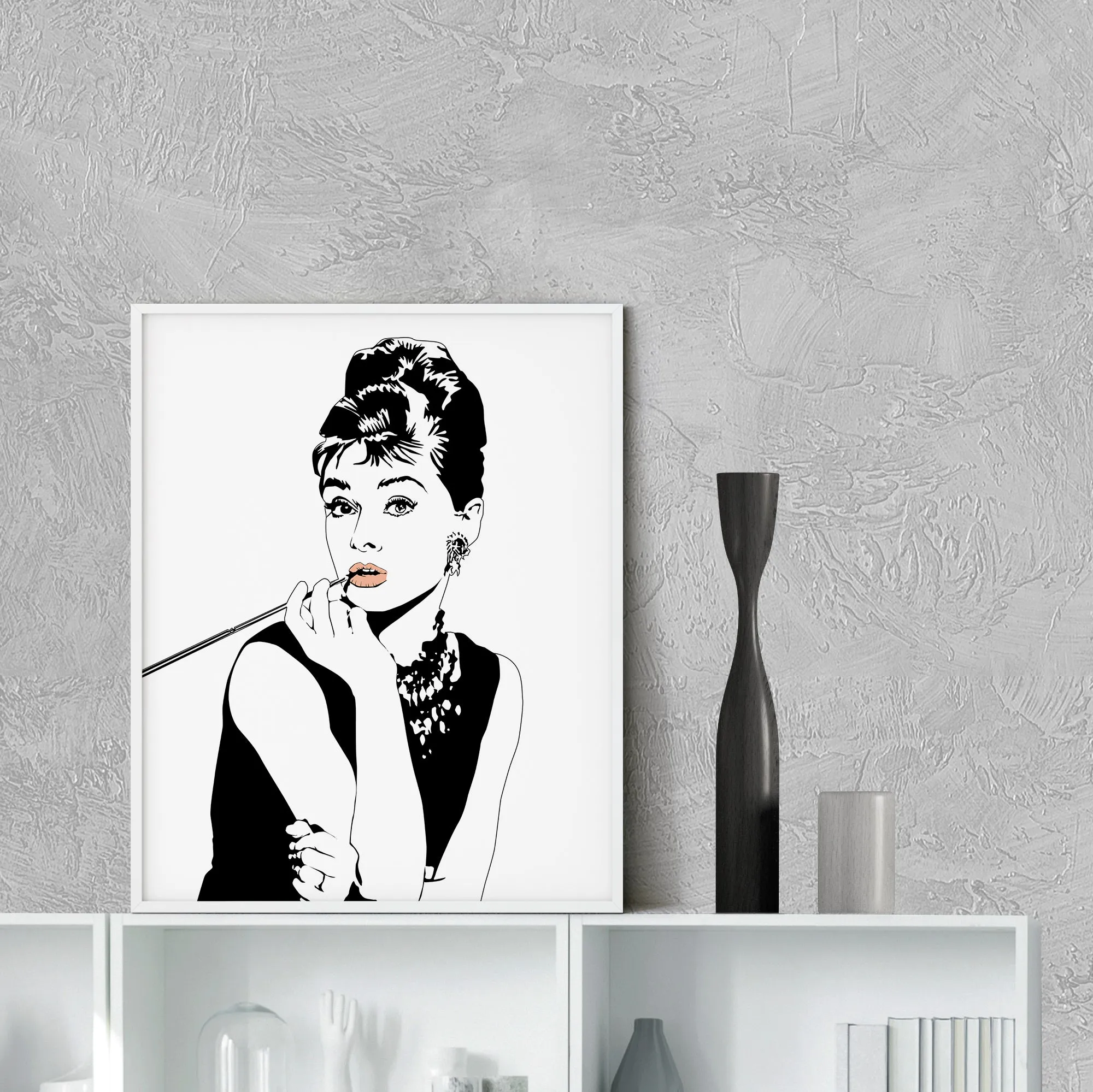 Audrey Hepburn Fashion Wall Art