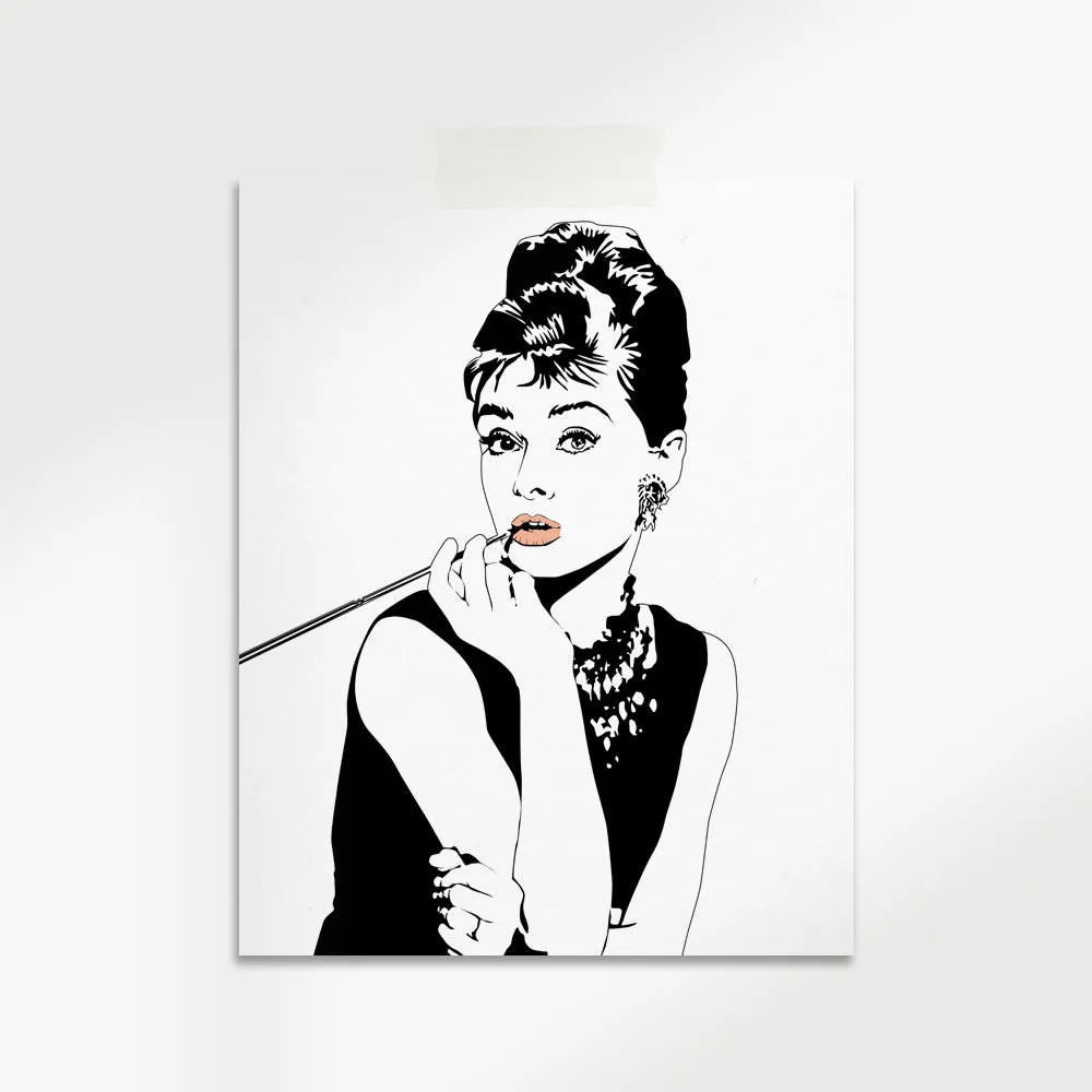 Audrey Hepburn Fashion Wall Art
