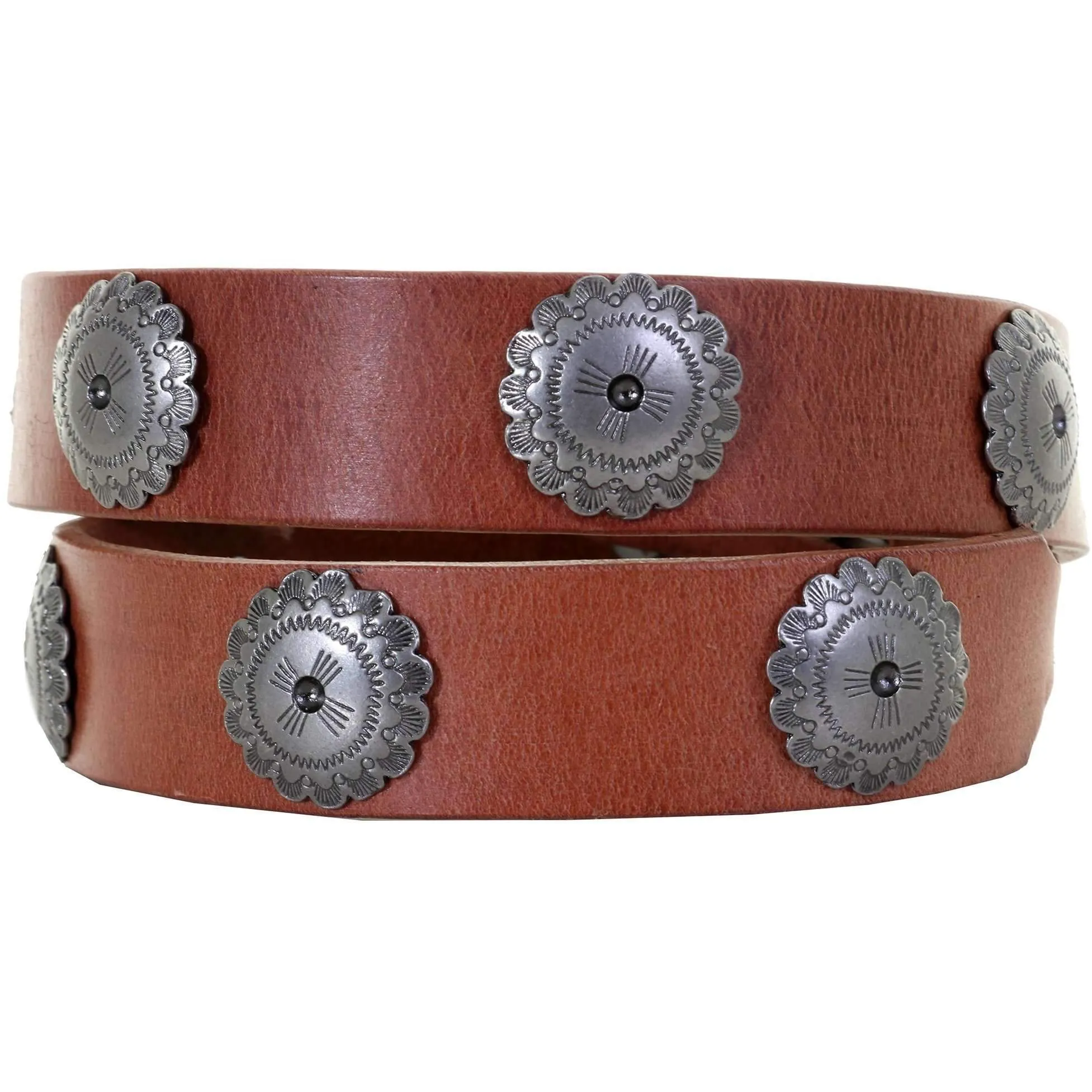 B1059 - Harness Leather Concho Belt