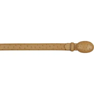 Belt Ostrich Antique Saddle