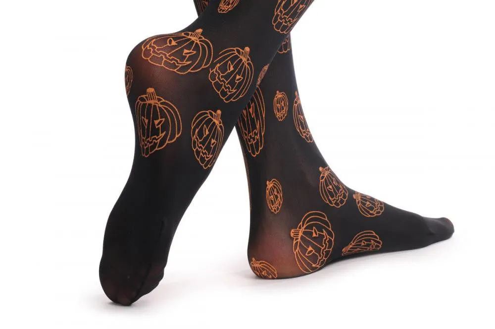 Black With Orange Halloween Pumpkins