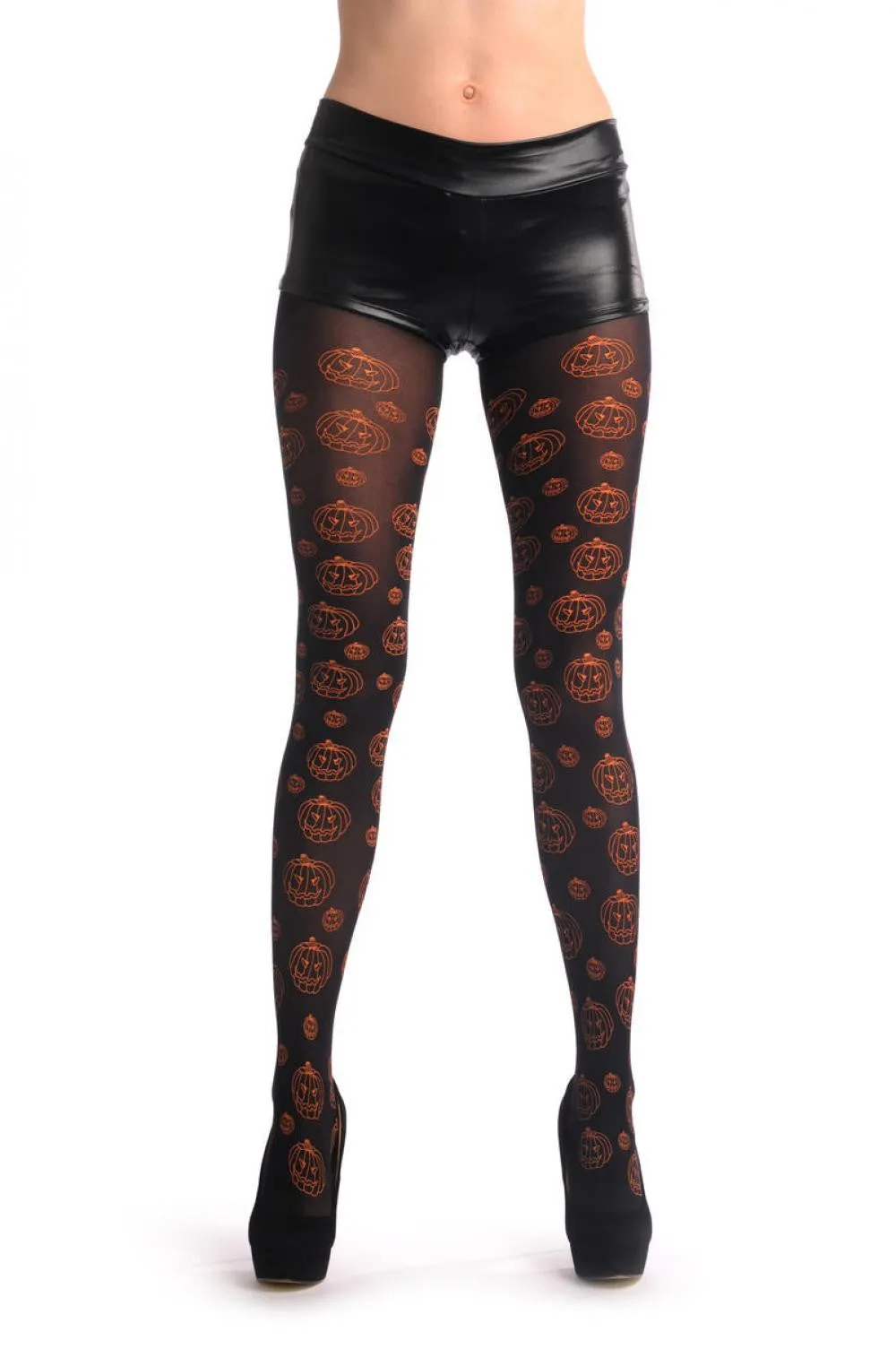 Black With Orange Halloween Pumpkins
