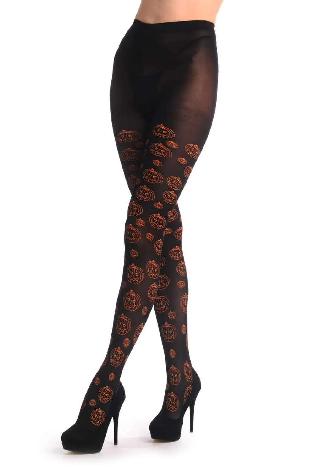 Black With Orange Halloween Pumpkins
