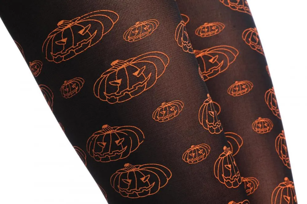 Black With Orange Halloween Pumpkins