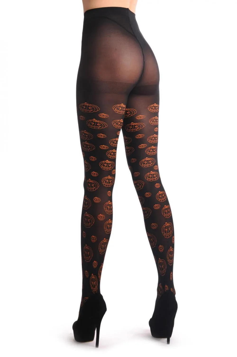 Black With Orange Halloween Pumpkins