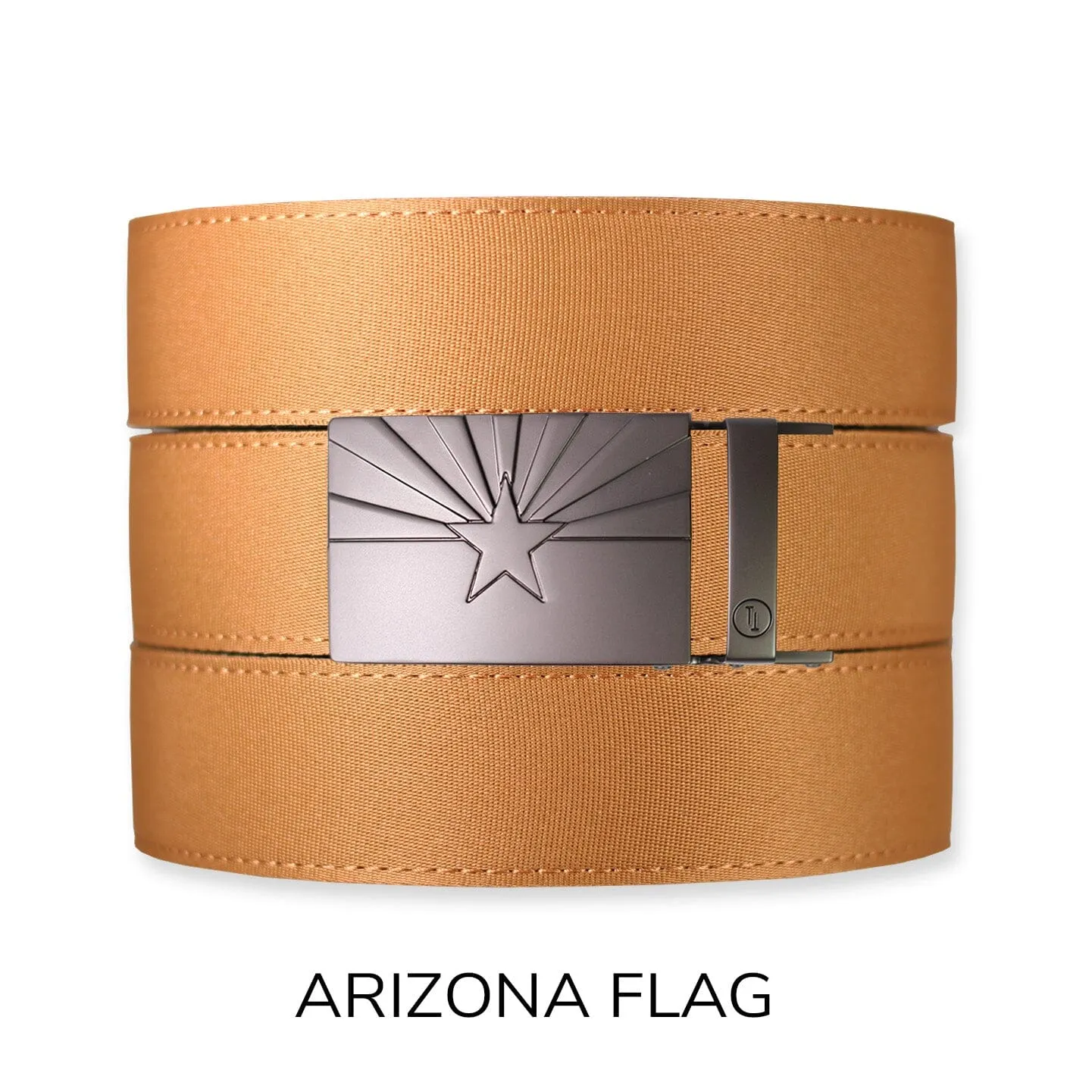 Burlap Canvas  Ratchet Belt & Buckle Set
