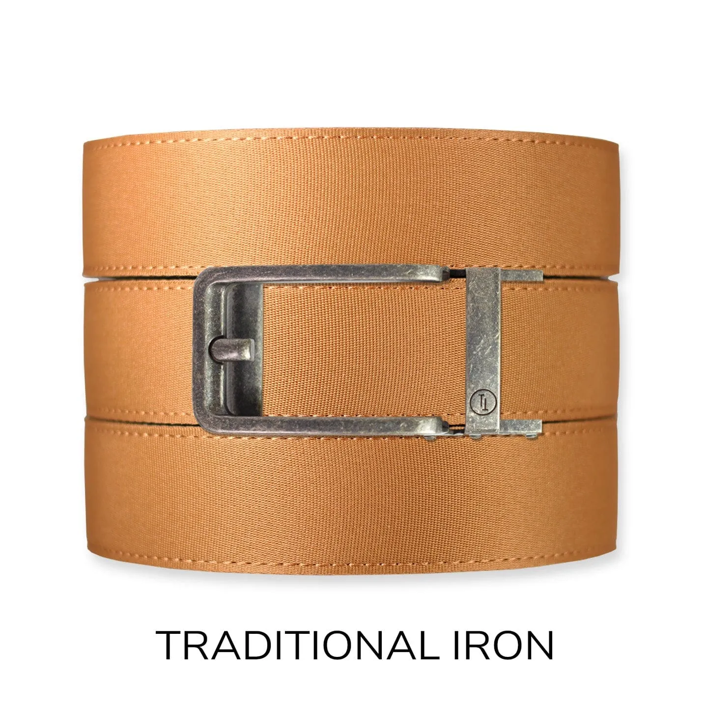 Burlap Canvas  Ratchet Belt & Buckle Set