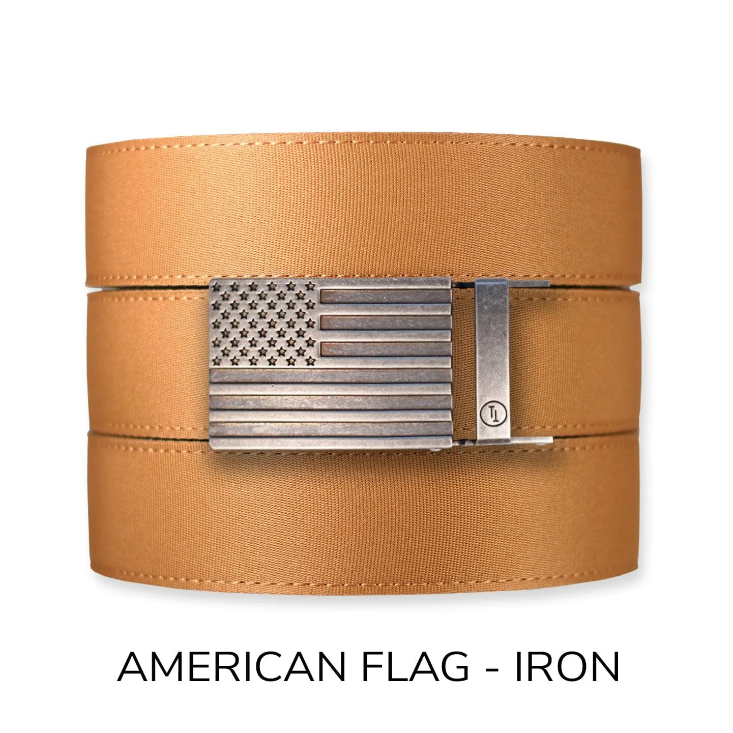 Burlap Canvas  Ratchet Belt & Buckle Set