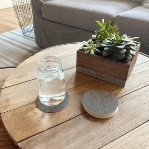 Camden Coaster (Set of 8) | Smoke Grey- Premium Vinyl Mat