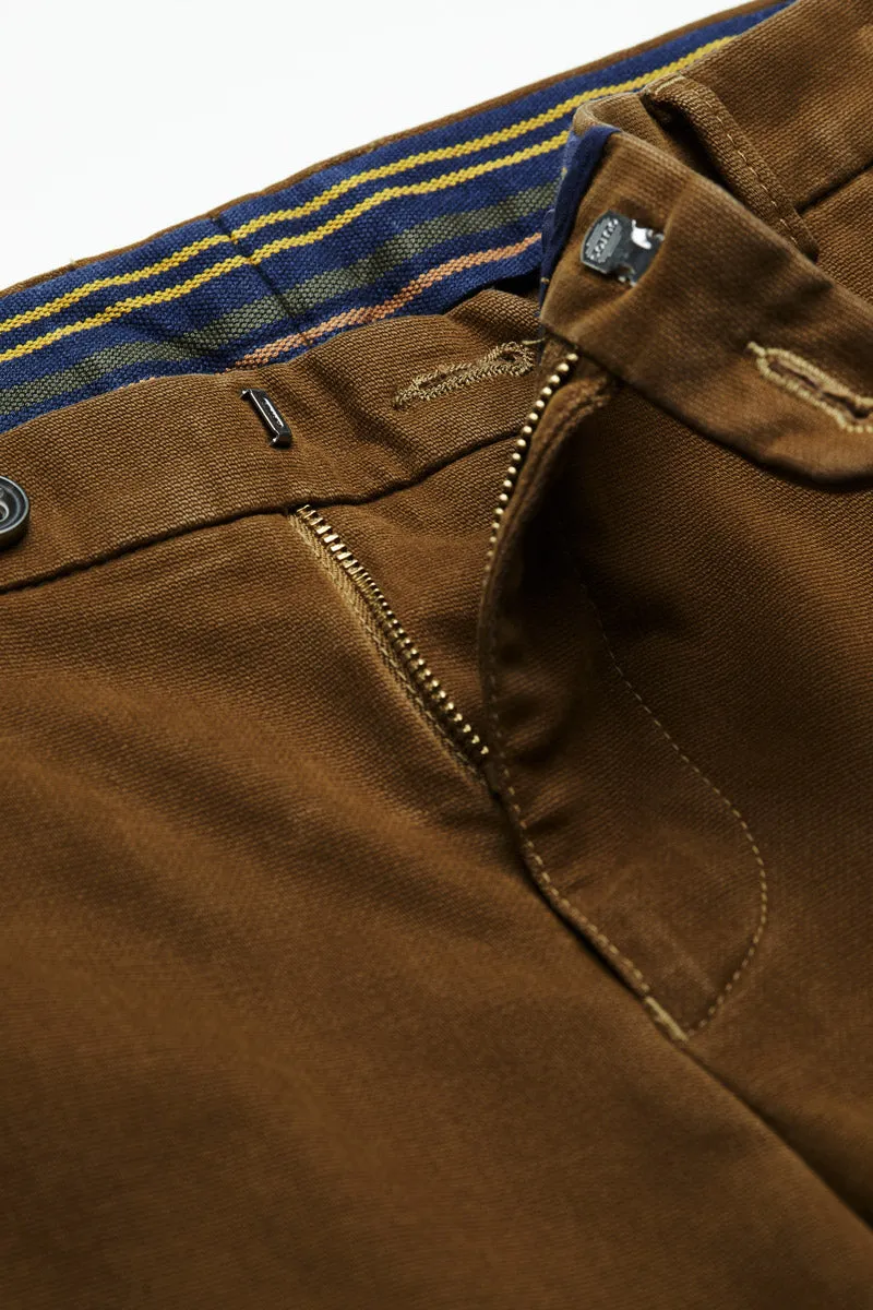 Cognac Cashmere Feel Stretch Pants