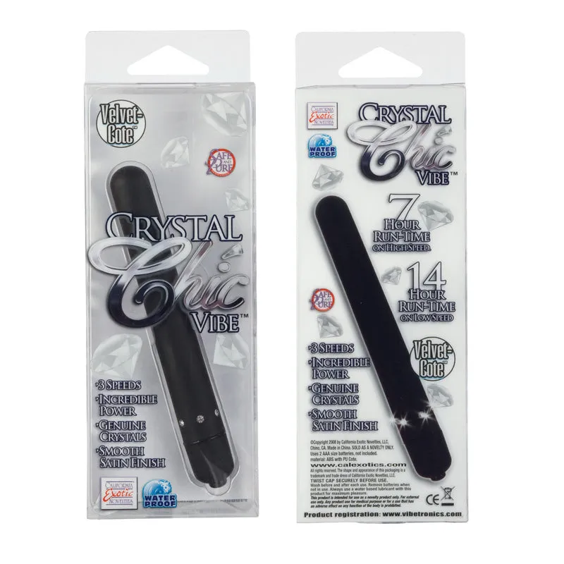 Crystal Chic Vibrator Black
