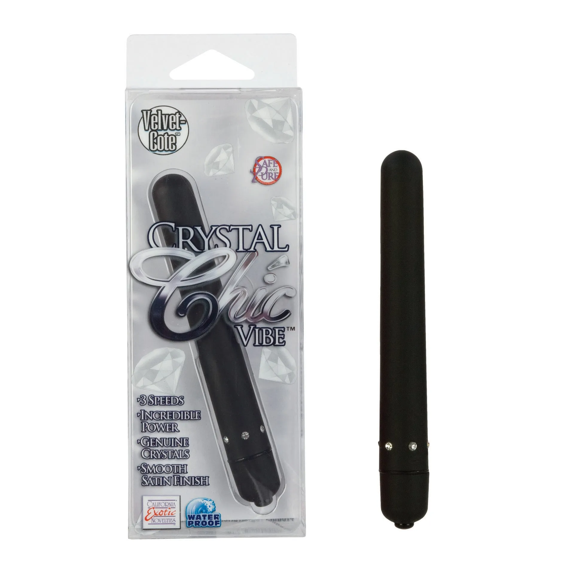 Crystal Chic Vibrator Black