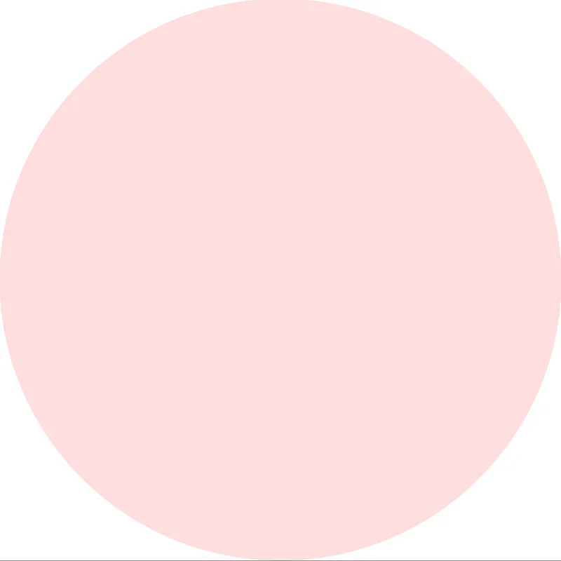 Custom White Round Fabric Backdrop Pure Color