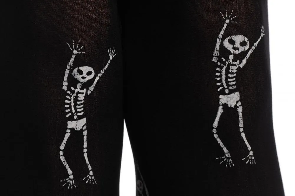 Dancing Halloween Skeletons Footless