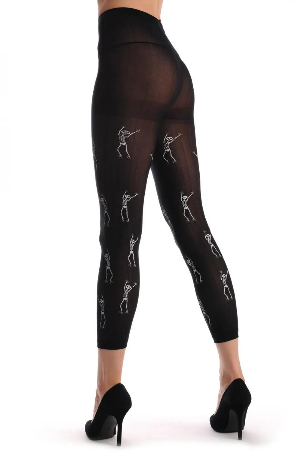 Dancing Halloween Skeletons Footless