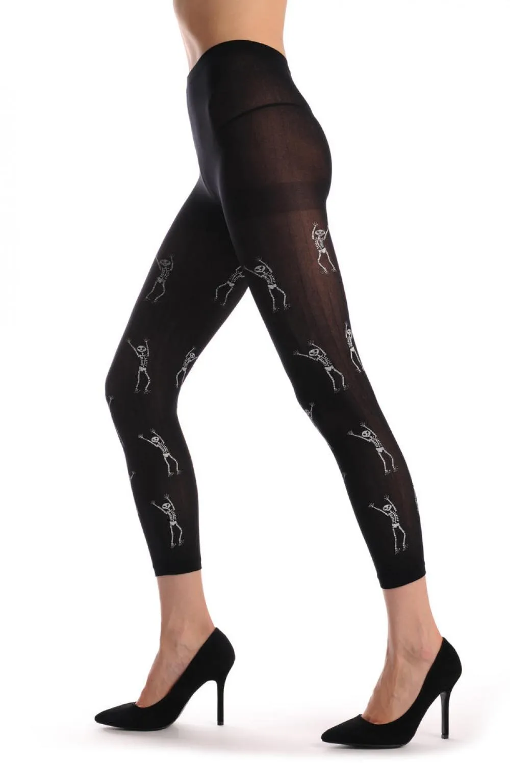 Dancing Halloween Skeletons Footless