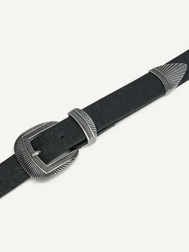 Double Metal Buckle Belt