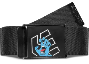 etnies x Santa Cruz Screaming Hand Belt, Black