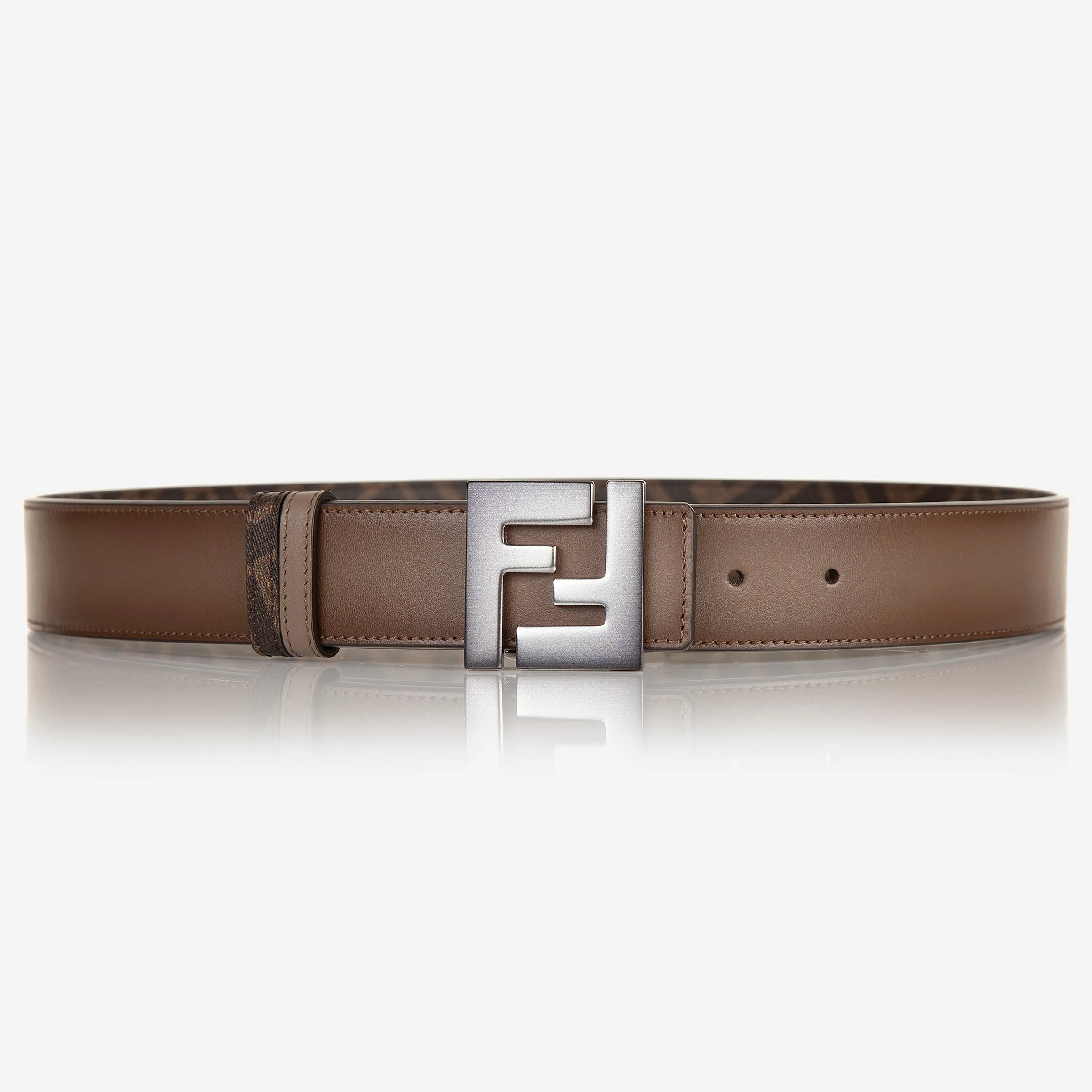 Fendi Reversible FF Buckle Leather Belt
