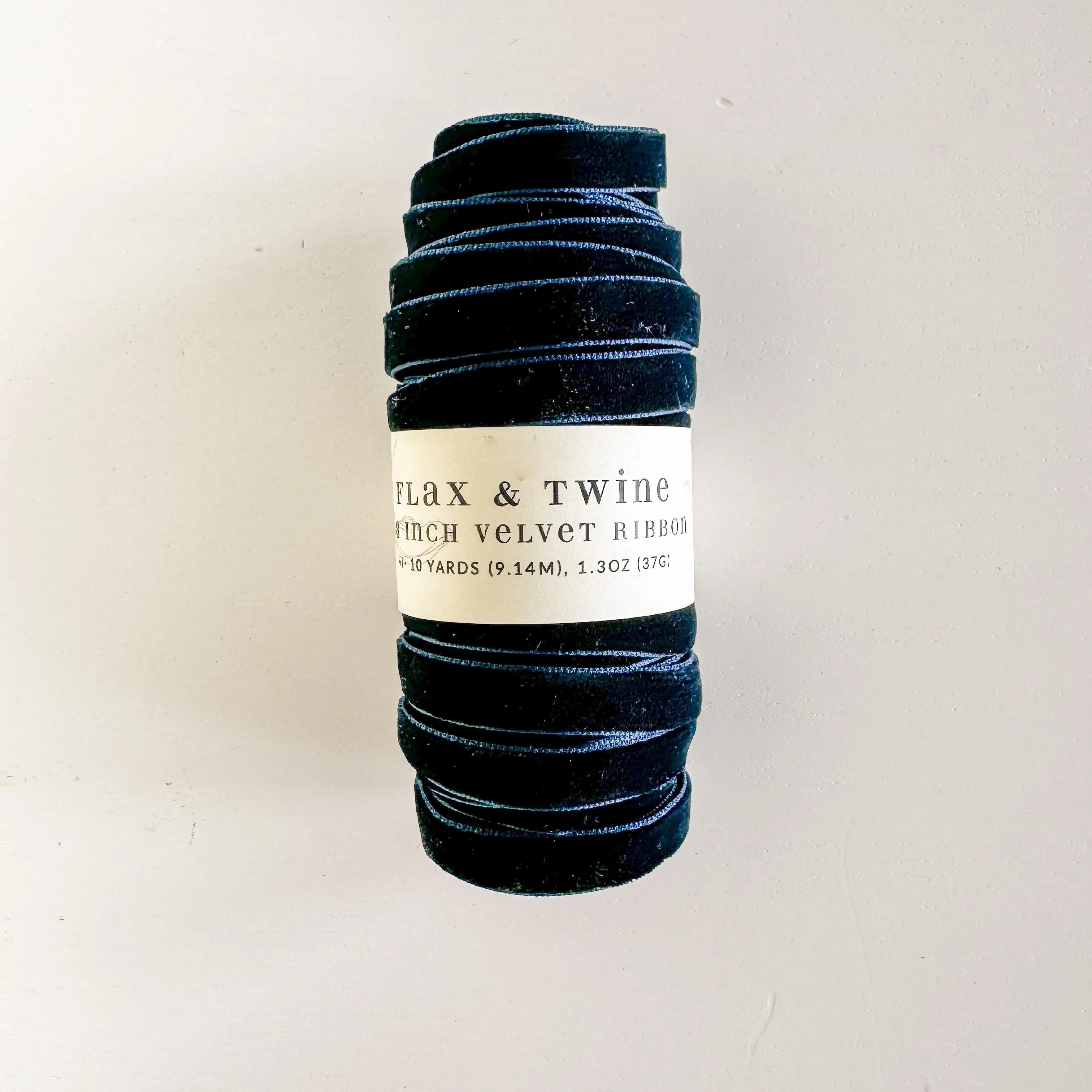 Flax & Twine 3/8" Velvet Ribbon
