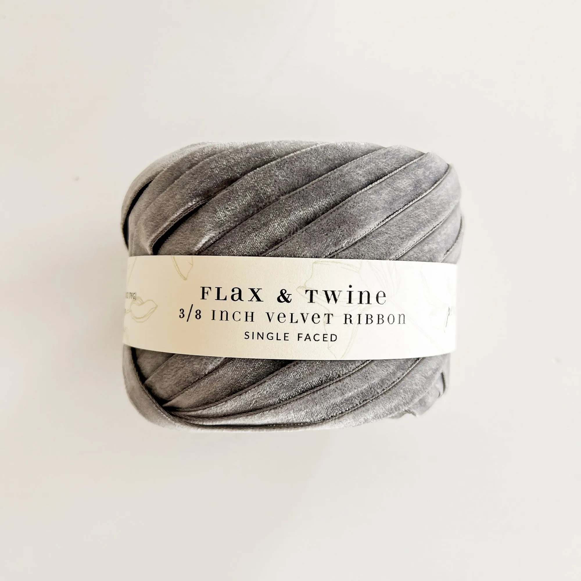 Flax & Twine 3/8" Velvet Ribbon