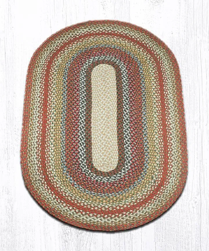 Honey, Vanilla, & Ginger Braided Rug - Oval
