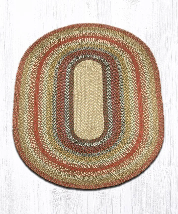 Honey, Vanilla, & Ginger Braided Rug - Oval