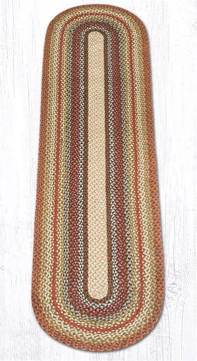 Honey, Vanilla, & Ginger Braided Rug - Oval