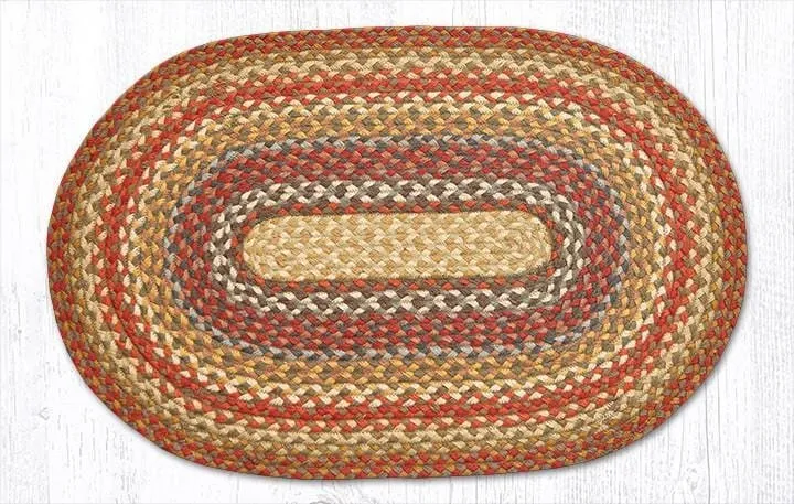Honey, Vanilla, & Ginger Braided Rug - Oval